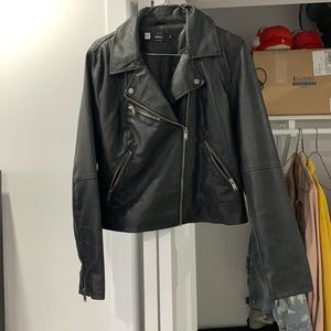 ONLY Faux leather biker jacket